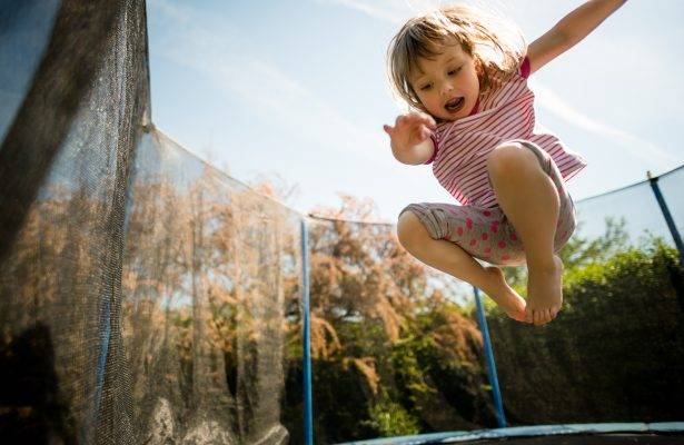 Outdoor Living When Santa Brought Us A Trampoline Fresh Perspective Landscapes