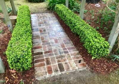 Wentworth Falls – Recycled Bricks Paved Pathway and Brick Edging