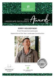 JERRY KOLODYNSKI Apprentice of the year