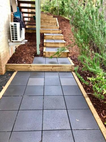 Boxed step pavers