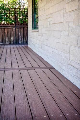 Outdoor timber decking boards