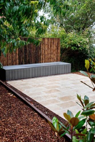 Paved area and Ekodeck Bench Seat