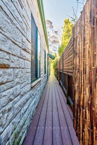 Timber decking side pathway