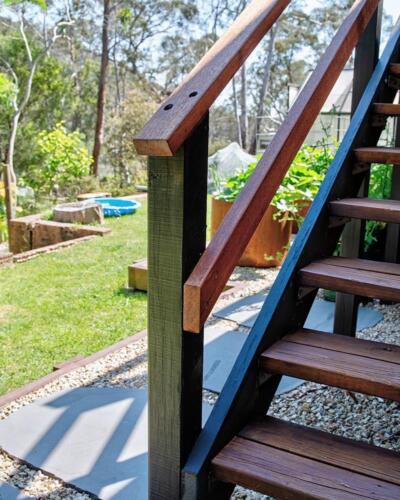 timber stair handrails